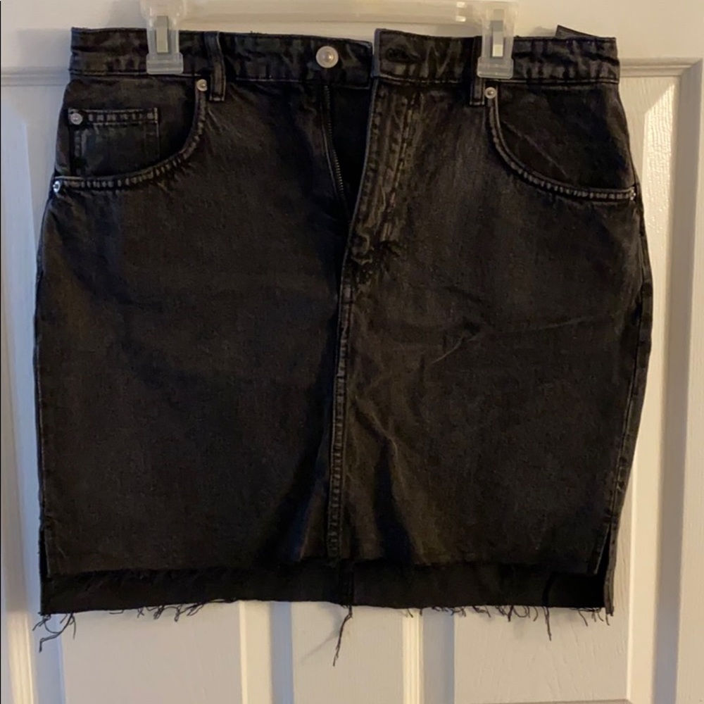 Black Jean Skirt